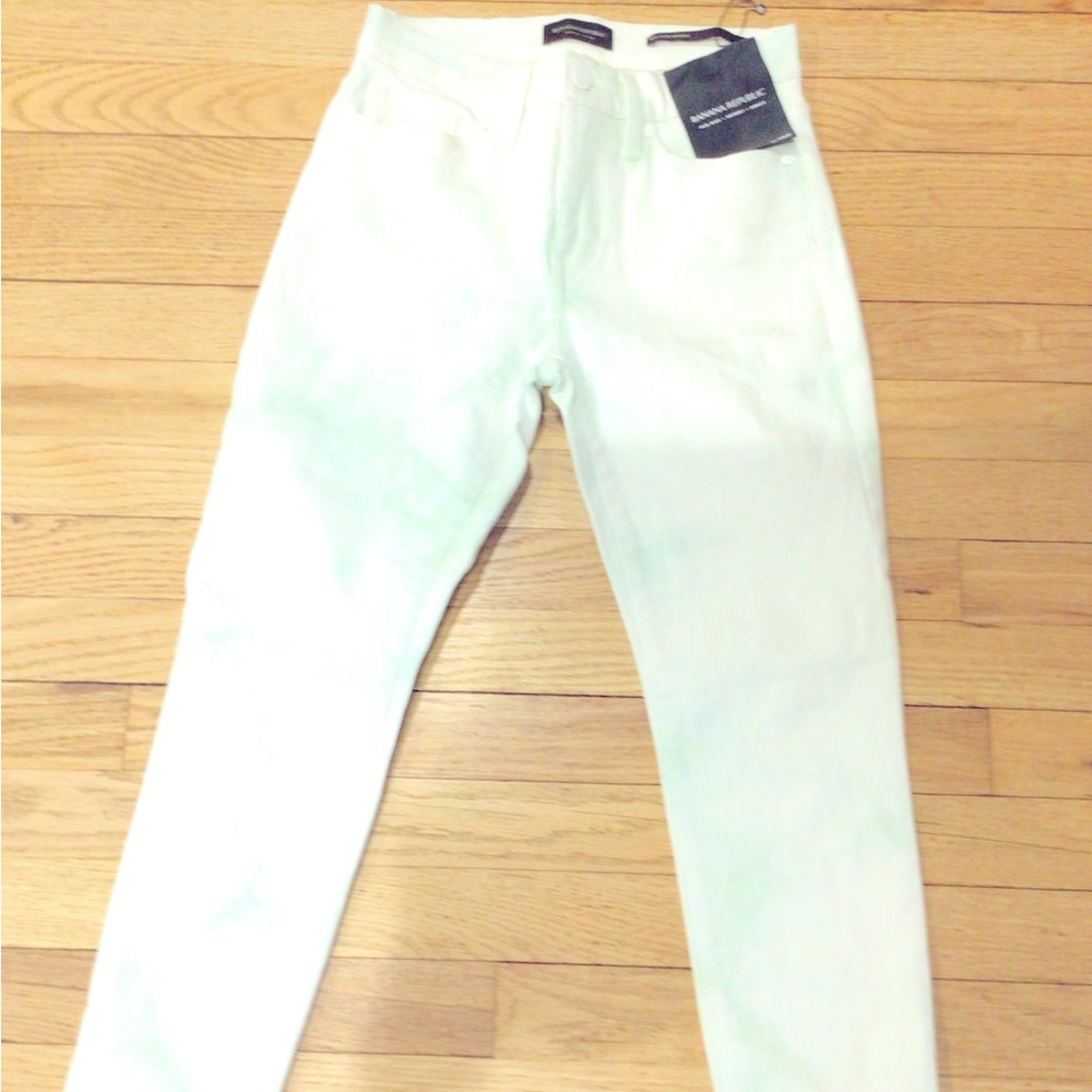 Banana Republic White Tie dyed Jeans